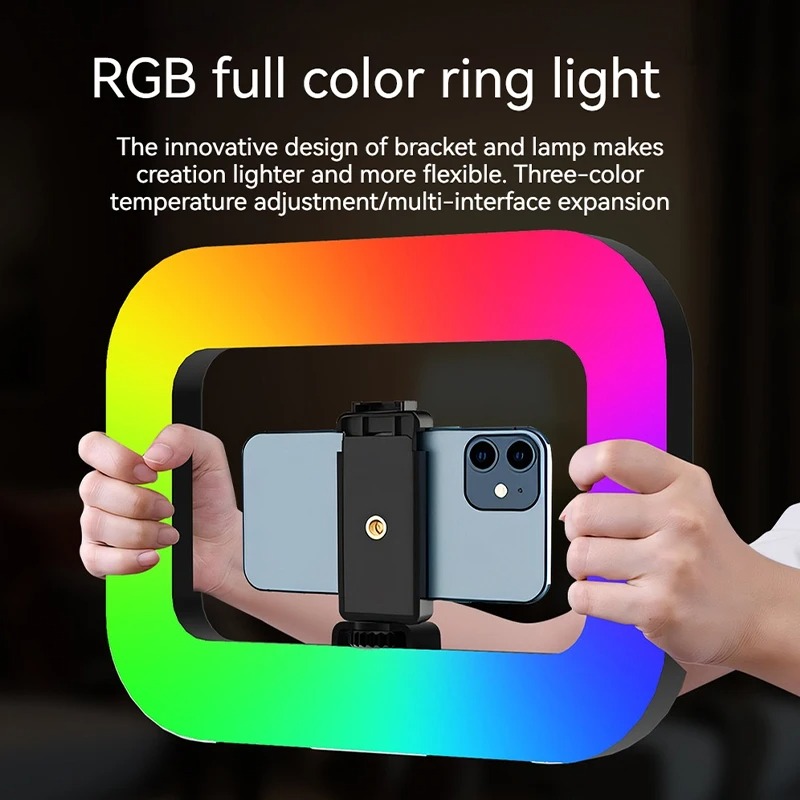 Photography Lighting Handheld - Luce ad anello RGB portatile per