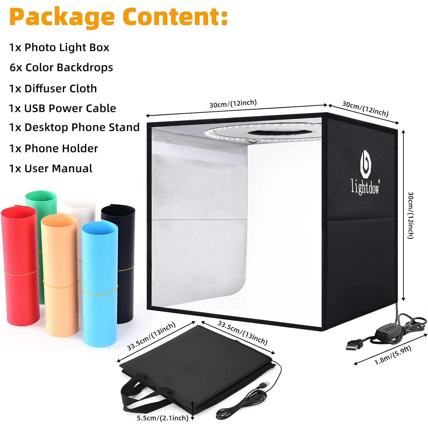 Lightdow Kit scatola luminosa  - Photography Lighting Kit Portable recensione e prezzo