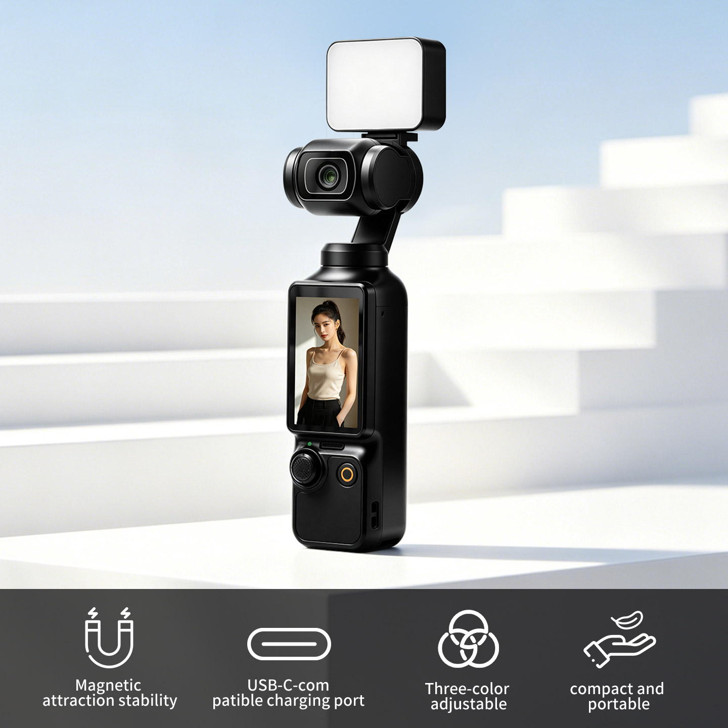 Luce magnetica portatile per D - Photography Lighting Kit Portable recensione e prezzo